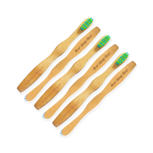 WooBamboo Custom Kids Toothbrushes 6 Pack